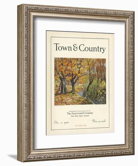 Town & Country, October 1st, 1920-null-Framed Art Print