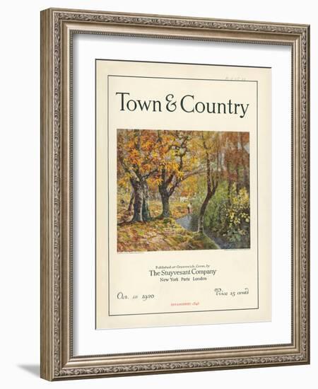 Town & Country, October 1st, 1920-null-Framed Art Print