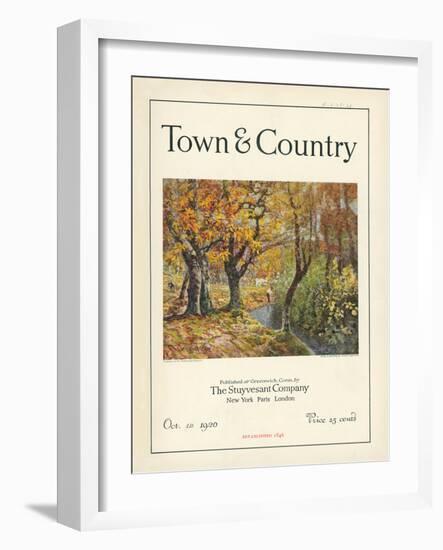 Town & Country, October 1st, 1920-null-Framed Art Print