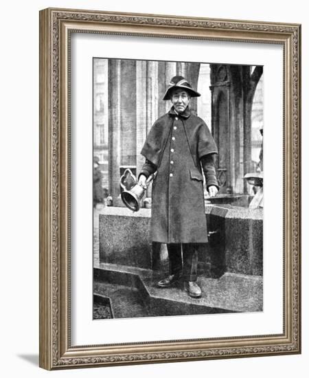 Town Crier, Cambridge, England, 1936-Donald Mcleish-Framed Giclee Print