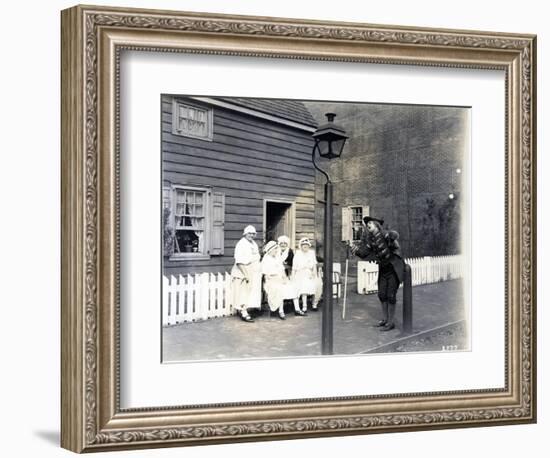 Town Crier on the High Street, 1926-null-Framed Giclee Print