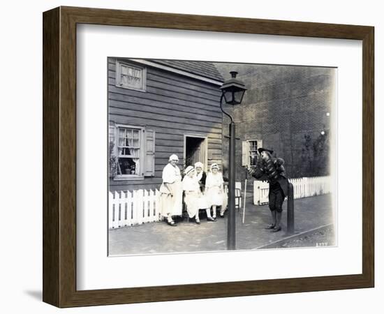 Town Crier on the High Street, 1926-null-Framed Giclee Print