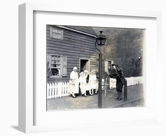 Town Crier on the High Street, 1926-null-Framed Giclee Print