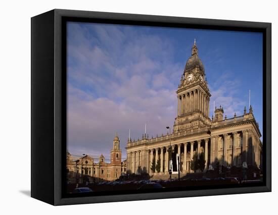 Town Hall, a Grand Victorian Building on the Headrow, Leeds, Yorkshire, England-Adam Woolfitt-Framed Premier Image Canvas