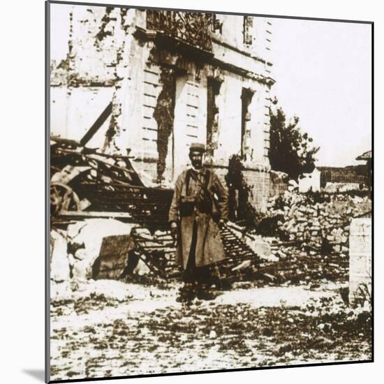 Town Hall at Ablain-Saint-Nazaire, Northern France, c1914-c1918-Unknown-Mounted Photographic Print