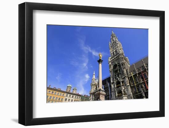 Town hall at the Marienplatz, Munich, Upper Bavaria, Bavaria, Germany, Europe-Hans-Peter Merten-Framed Photographic Print