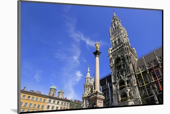 Town hall at the Marienplatz, Munich, Upper Bavaria, Bavaria, Germany, Europe-Hans-Peter Merten-Mounted Photographic Print