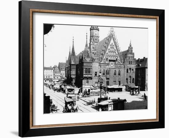 Town Hall, Breslau (Modern Day Wroclaw) Poland, circa 1910-Jousset-Framed Giclee Print