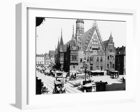 Town Hall, Breslau (Modern Day Wroclaw) Poland, circa 1910-Jousset-Framed Giclee Print