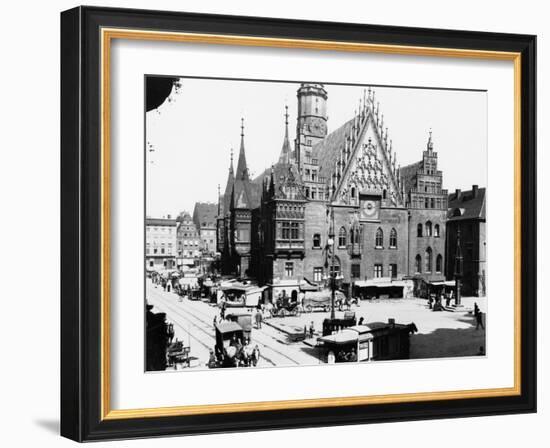 Town Hall, Breslau (Modern Day Wroclaw) Poland, circa 1910-Jousset-Framed Giclee Print