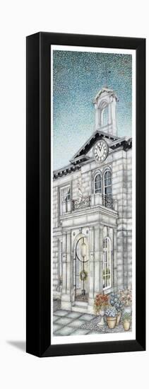 Town Hall Clock, Kirkby Lonsdale, Cumbria, 2009-Sandra Moore-Framed Premier Image Canvas
