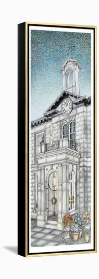 Town Hall Clock, Kirkby Lonsdale, Cumbria, 2009-Sandra Moore-Framed Premier Image Canvas