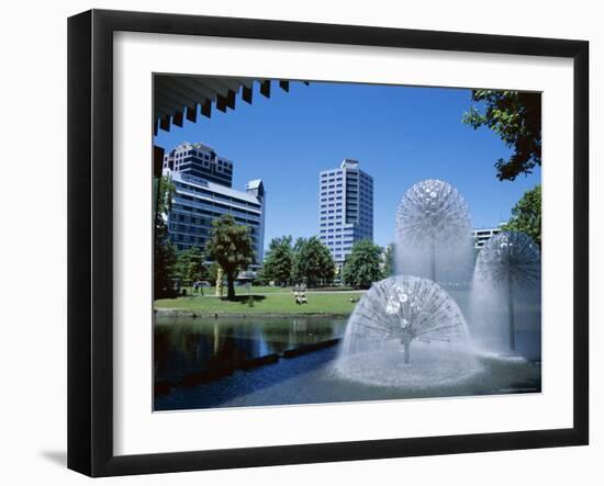 Town Hall Fountain, Christchurch, Canterbury, South Island, New Zealand-Neale Clarke-Framed Photographic Print