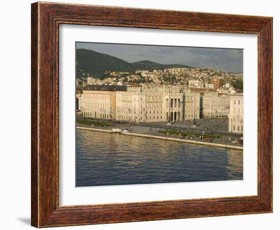 Town Hall Fronting on Piazza Unita D'Italia, Trieste, Friuli-Venezia Giulia, Italy-Waltham Tony-Framed Photographic Print