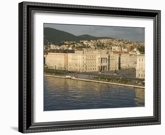 Town Hall Fronting on Piazza Unita D'Italia, Trieste, Friuli-Venezia Giulia, Italy-Waltham Tony-Framed Photographic Print