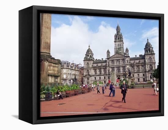 Town Hall, George Square, Glasgow, Scotland, United Kingdom-Yadid Levy-Framed Premier Image Canvas