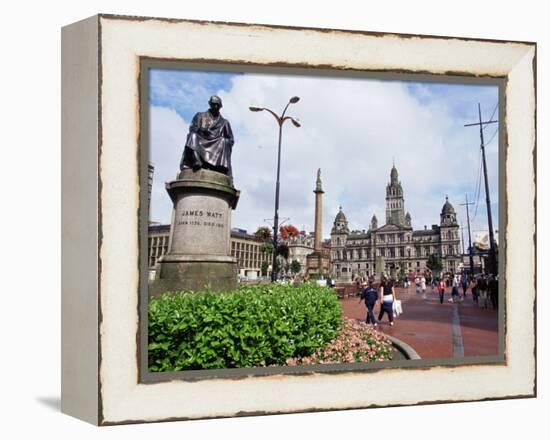 Town Hall, George Square, Glasgow, Scotland, United Kingdom-Yadid Levy-Framed Premier Image Canvas