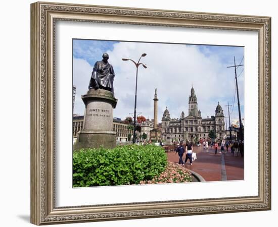 Town Hall, George Square, Glasgow, Scotland, United Kingdom-Yadid Levy-Framed Premium Photographic Print