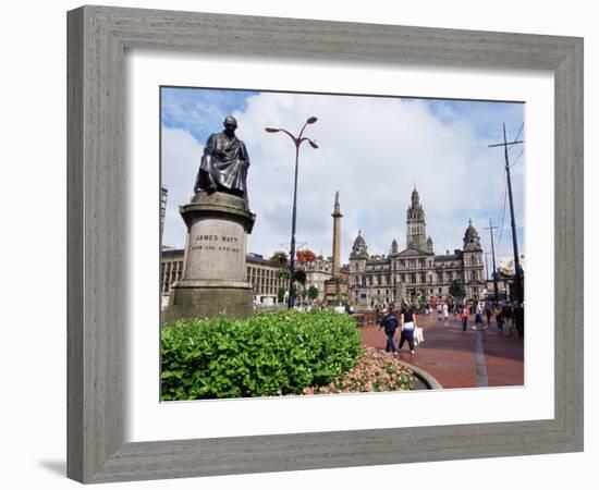 Town Hall, George Square, Glasgow, Scotland, United Kingdom-Yadid Levy-Framed Photographic Print