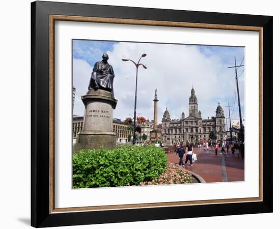 Town Hall, George Square, Glasgow, Scotland, United Kingdom-Yadid Levy-Framed Photographic Print