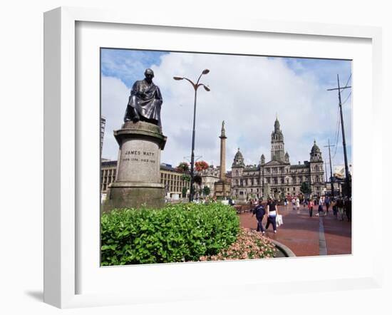 Town Hall, George Square, Glasgow, Scotland, United Kingdom-Yadid Levy-Framed Photographic Print