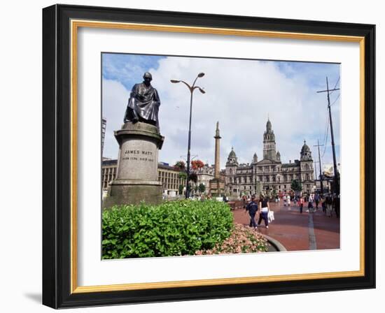 Town Hall, George Square, Glasgow, Scotland, United Kingdom-Yadid Levy-Framed Photographic Print