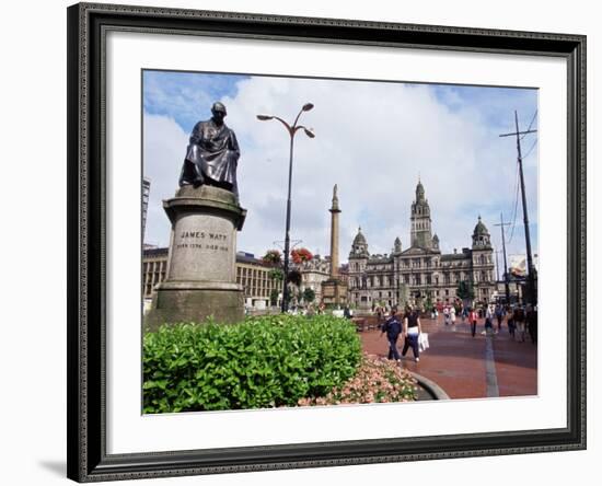 Town Hall, George Square, Glasgow, Scotland, United Kingdom-Yadid Levy-Framed Photographic Print