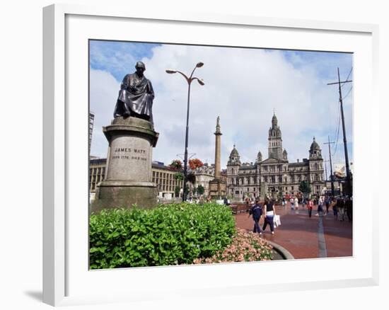 Town Hall, George Square, Glasgow, Scotland, United Kingdom-Yadid Levy-Framed Photographic Print