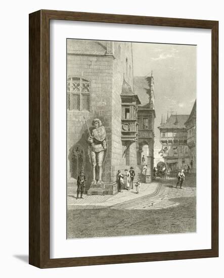 Town Hall, Halberstadt-Carl Friedrich Heinrich Werner-Framed Giclee Print