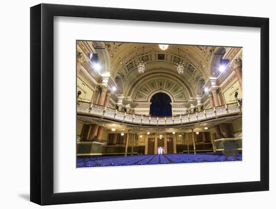 Town Hall Interior, Leeds, West Yorkshire, Yorkshire, England, United Kingdom-Nick Servian-Framed Photographic Print