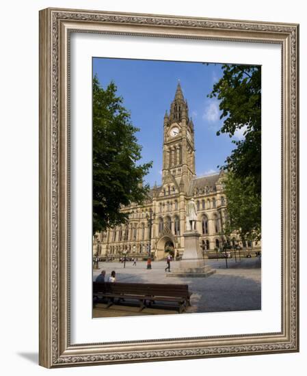 Town Hall, Manchester, England, United Kingdom, Europe-Charles Bowman-Framed Photographic Print