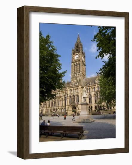 Town Hall, Manchester, England, United Kingdom, Europe-Charles Bowman-Framed Photographic Print