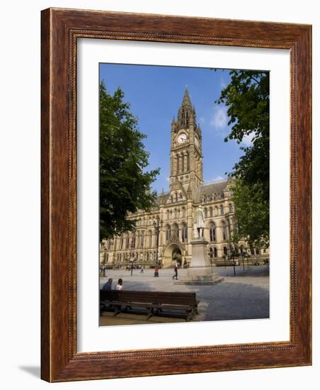 Town Hall, Manchester, England, United Kingdom, Europe-Charles Bowman-Framed Photographic Print