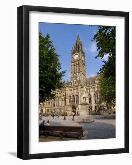 Town Hall, Manchester, England, United Kingdom, Europe-Charles Bowman-Framed Photographic Print