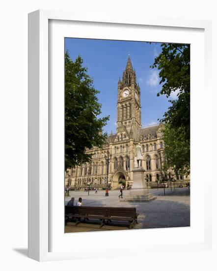Town Hall, Manchester, England, United Kingdom, Europe-Charles Bowman-Framed Photographic Print