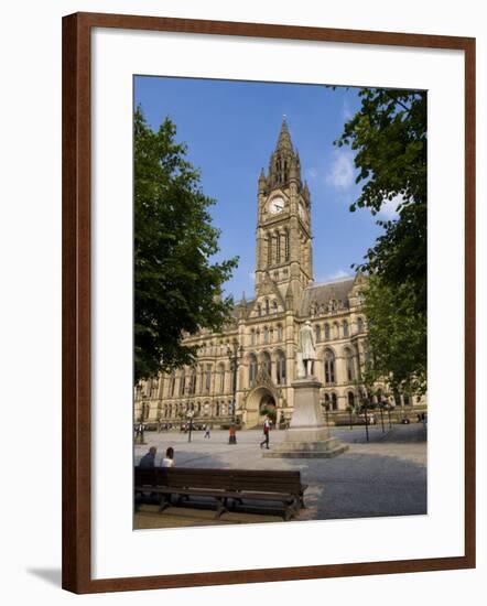 Town Hall, Manchester, England, United Kingdom, Europe-Charles Bowman-Framed Photographic Print