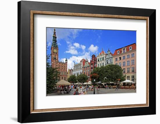 Town Hall of Rechtstadt District on Long Market in Gdansk, Gdansk, Pomerania, Poland, Europe-Hans-Peter Merten-Framed Photographic Print