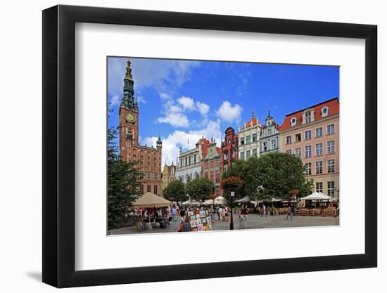Town Hall of Rechtstadt District on Long Market in Gdansk, Gdansk, Pomerania, Poland, Europe-Hans-Peter Merten-Framed Photographic Print