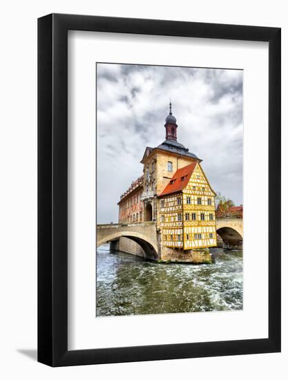 Town Hall on the Bridge, Bamberg, Germany-Zoom-zoom-Framed Photographic Print