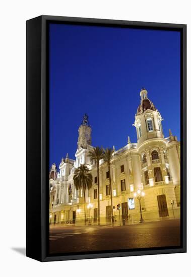 Town Hall, Plaza Del Ayuntamiento, Valencia, Spain, Europe-Neil Farrin-Framed Premier Image Canvas