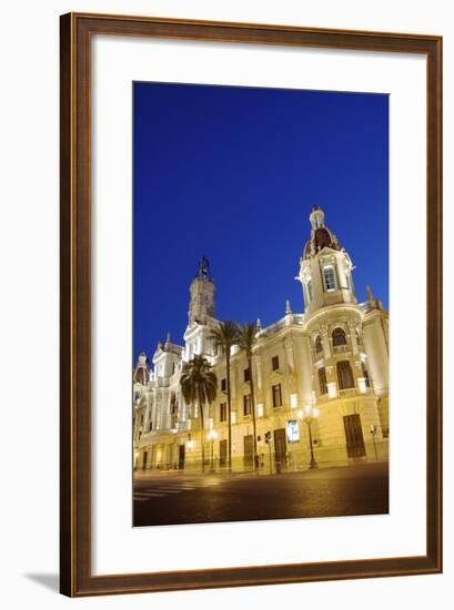 Town Hall, Plaza Del Ayuntamiento, Valencia, Spain, Europe-Neil Farrin-Framed Photographic Print