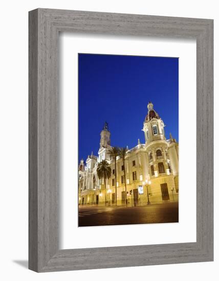 Town Hall, Plaza Del Ayuntamiento, Valencia, Spain, Europe-Neil Farrin-Framed Photographic Print