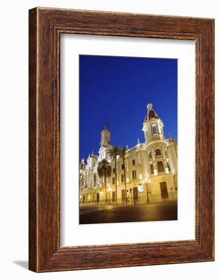 Town Hall, Plaza Del Ayuntamiento, Valencia, Spain, Europe-Neil Farrin-Framed Photographic Print