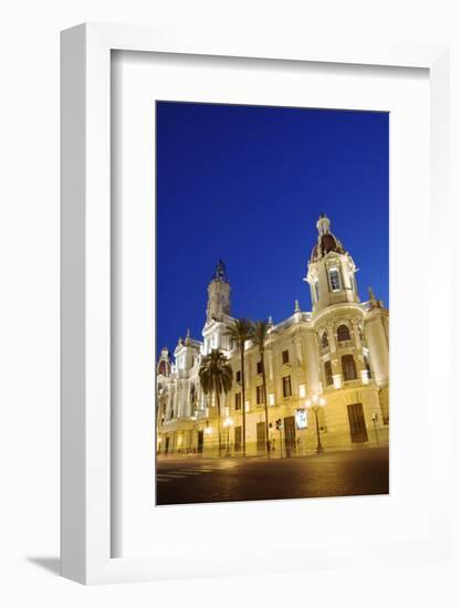 Town Hall, Plaza Del Ayuntamiento, Valencia, Spain, Europe-Neil Farrin-Framed Photographic Print