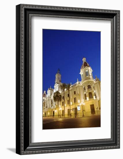 Town Hall, Plaza Del Ayuntamiento, Valencia, Spain, Europe-Neil Farrin-Framed Photographic Print