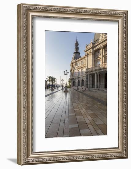 Town Hall Square on an Autumn Early Morning, Cartagena, Murcia Region, Spain, Europe-Eleanor Scriven-Framed Photographic Print