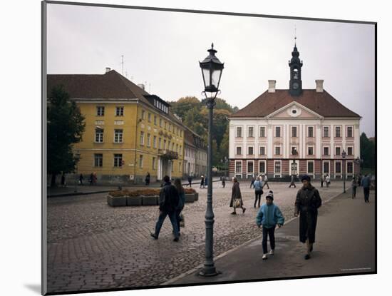 Town Hall Square, Tartu, Estonia, Baltic States-Ken Gillham-Mounted Photographic Print