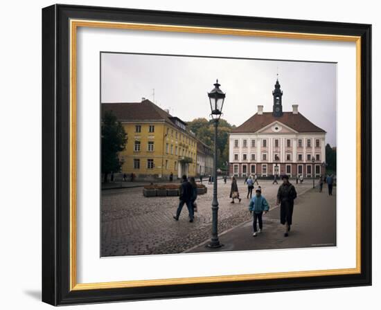 Town Hall Square, Tartu, Estonia, Baltic States-Ken Gillham-Framed Photographic Print