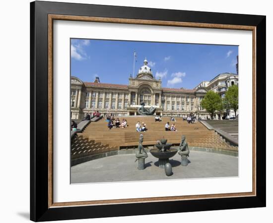 Town Hall, Victoria Square, Birmingham, England, United Kingdom, Europe-Ethel Davies-Framed Photographic Print