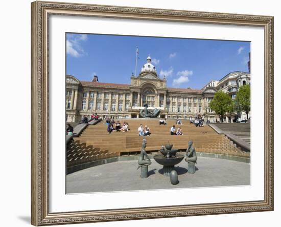 Town Hall, Victoria Square, Birmingham, England, United Kingdom, Europe-Ethel Davies-Framed Photographic Print